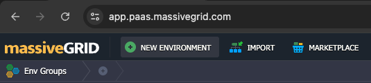 PaaS Create Environment